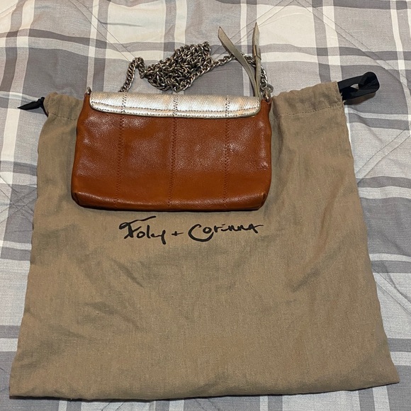 Foley + Corinna Silver and Tan Crossbody Bag - Picture 2 of 5